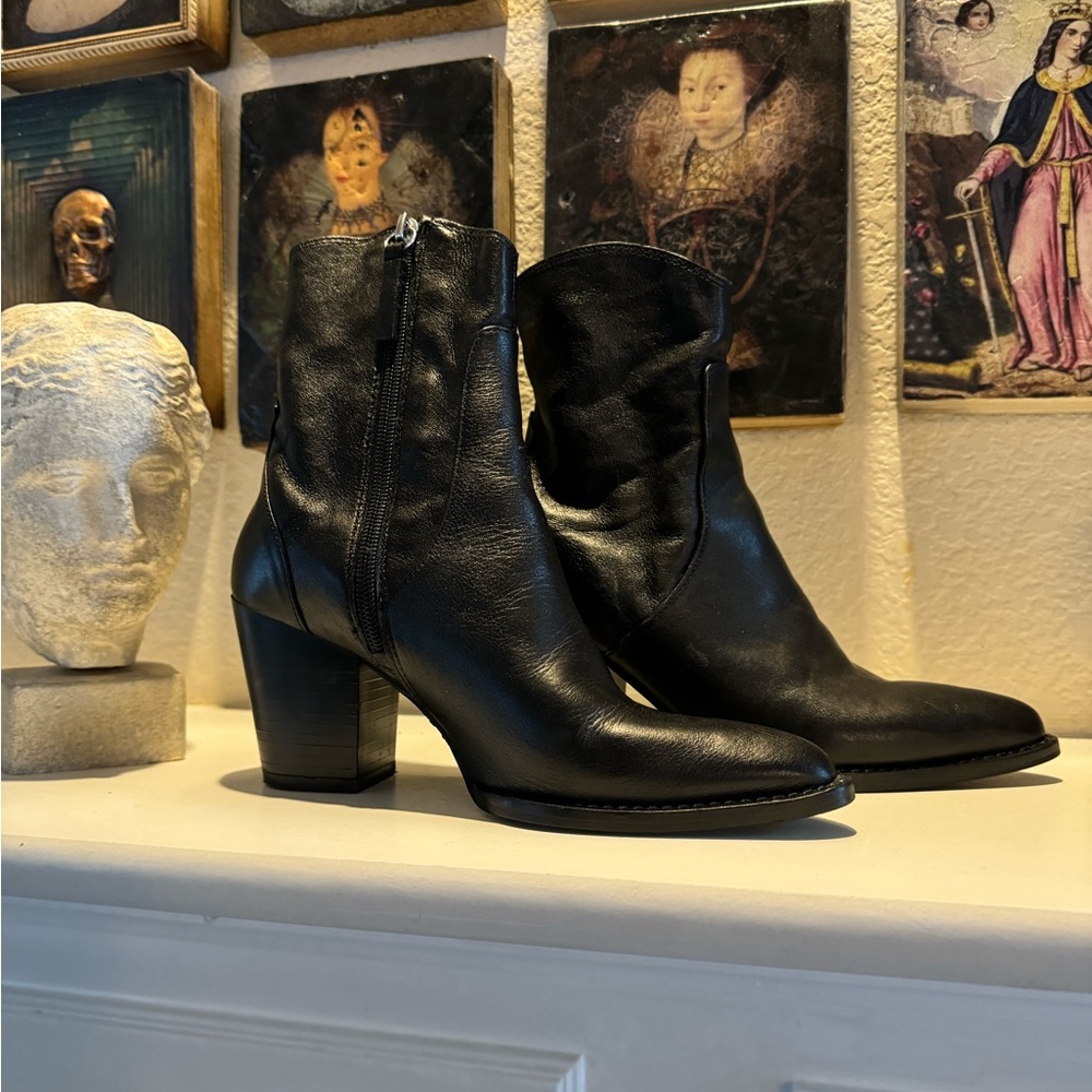 Zara Black Ankle Boots Size EU 35, Size 5 Us - Picture 7 of 12